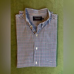 Collared Greens Blue, Pink, Green Checkered Men's Shirt, Size: XXL. (6025)